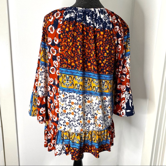 Westport Printed Flare Top - Picture 7 of 11